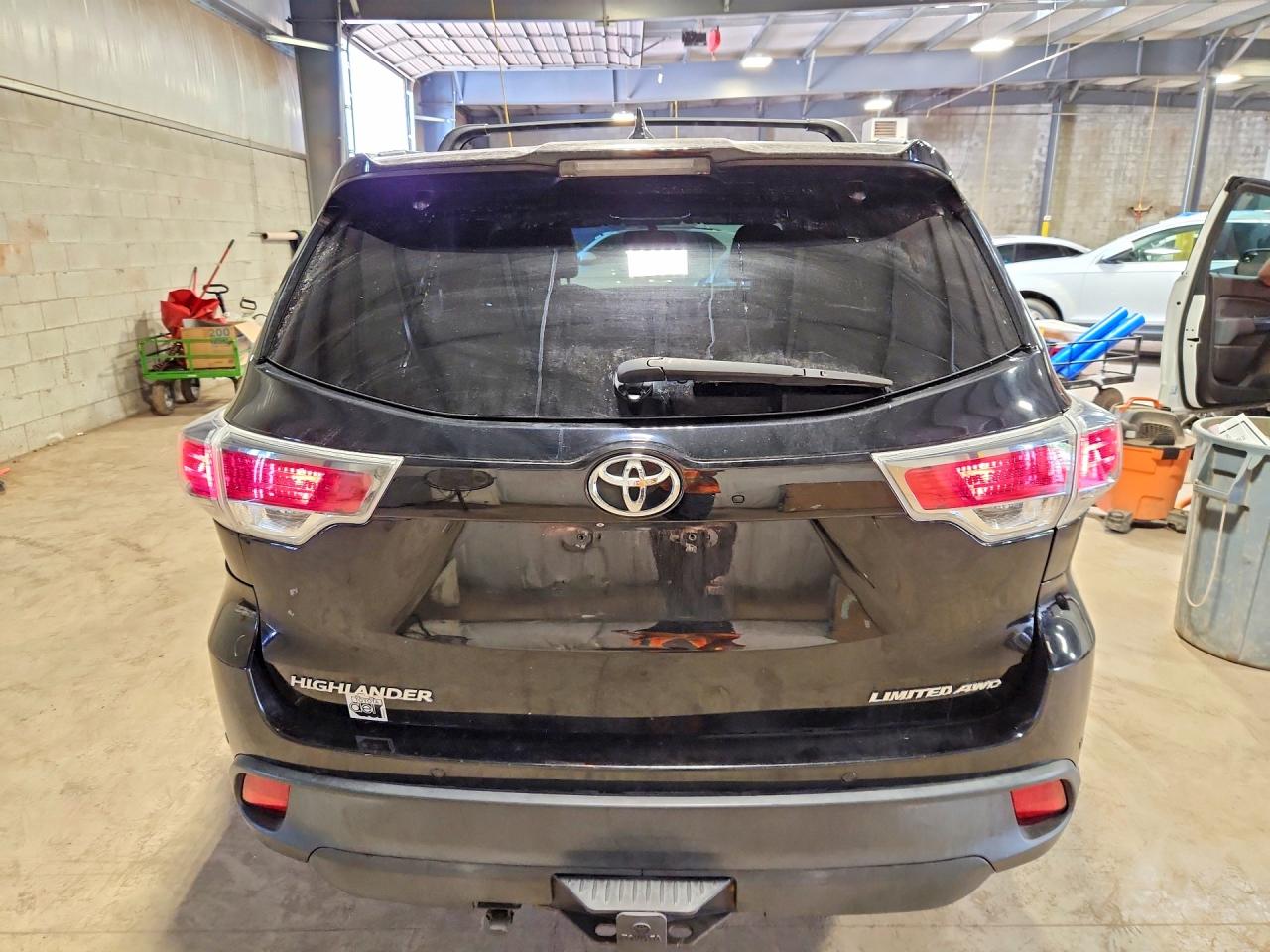 2015 Toyota Highlander Limited Black vin: 5TDDKRFH5FS154867