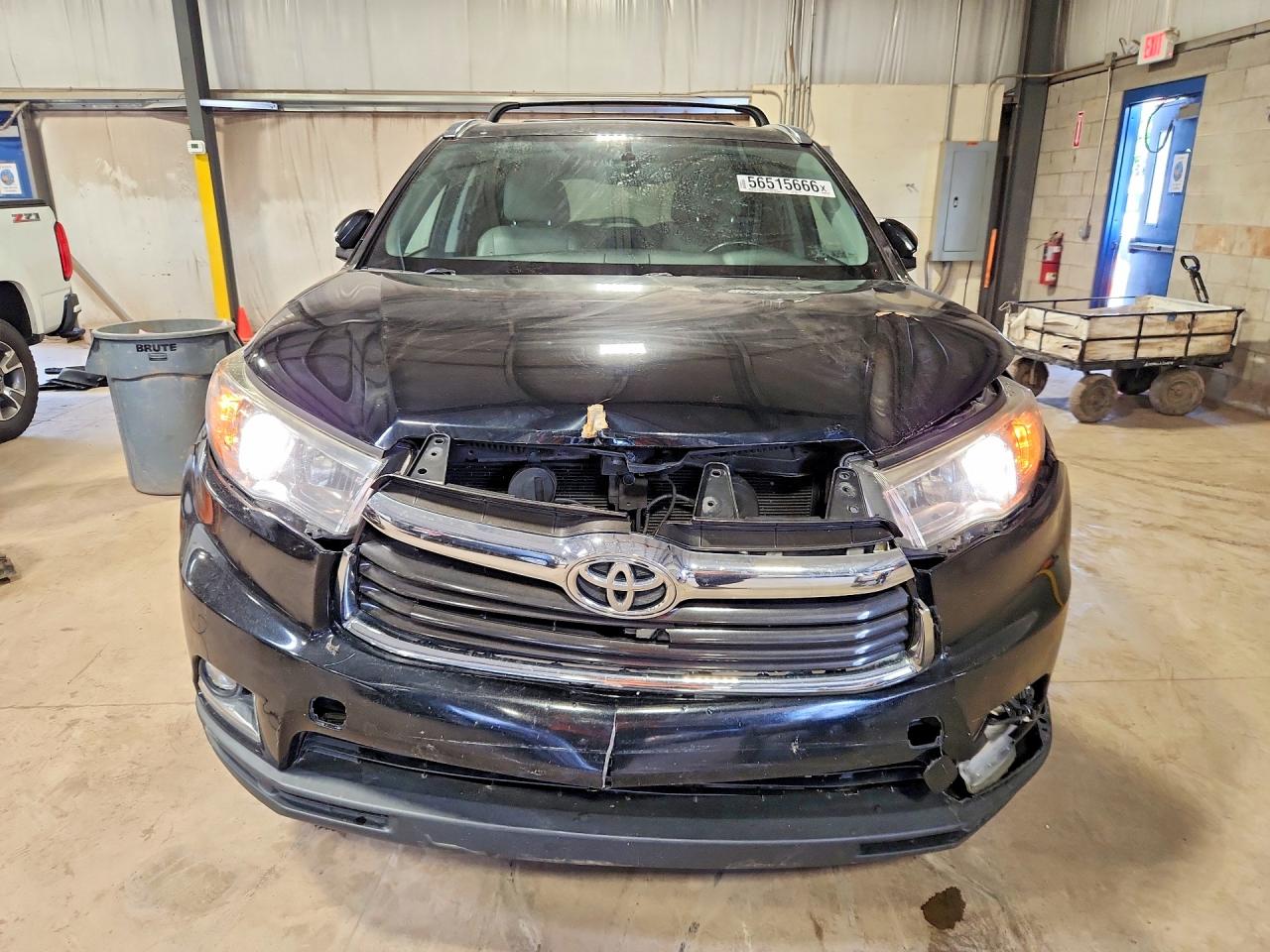 2015 Toyota Highlander Limited Black vin: 5TDDKRFH5FS154867