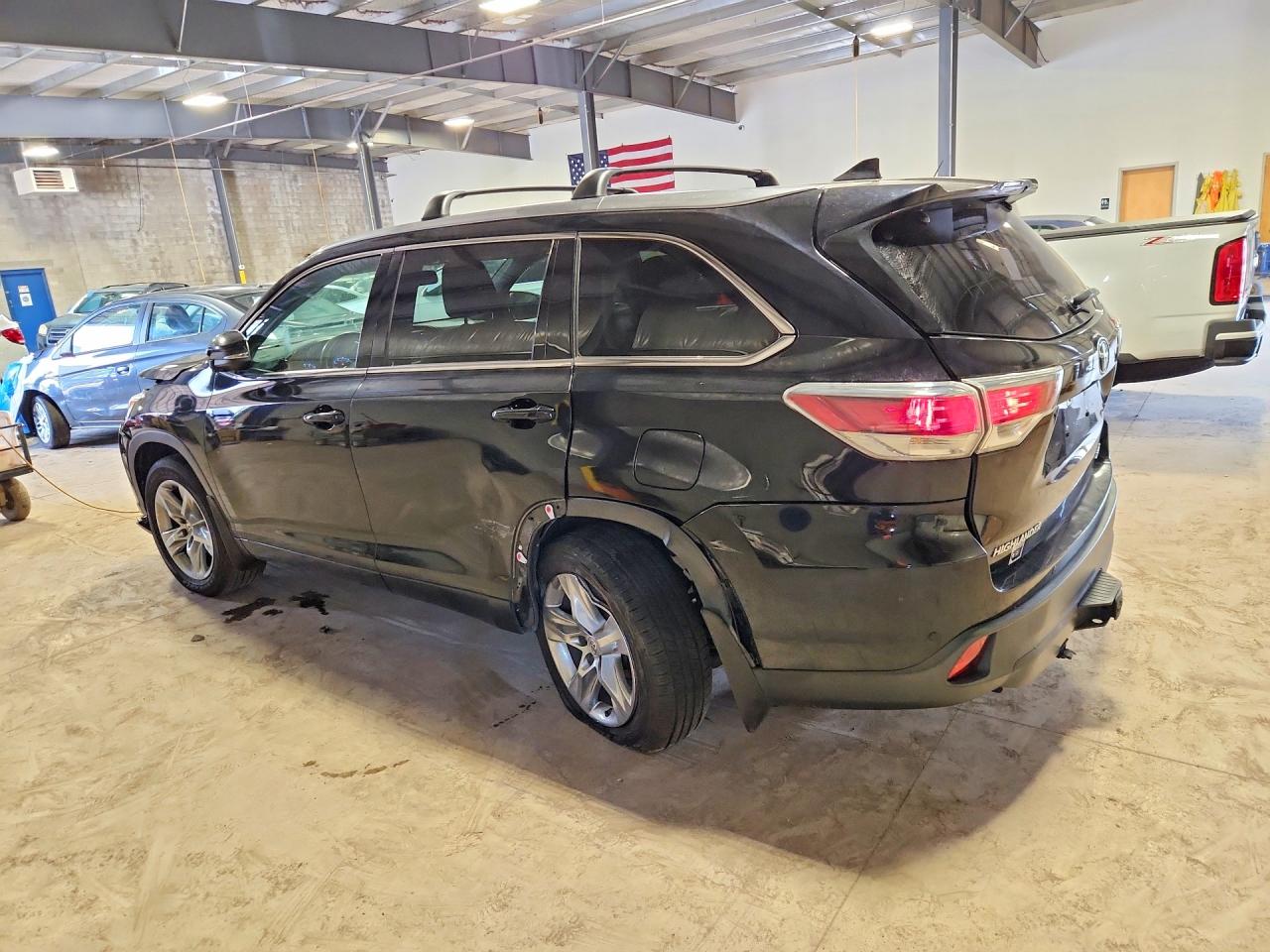 2015 Toyota Highlander Limited Black vin: 5TDDKRFH5FS154867