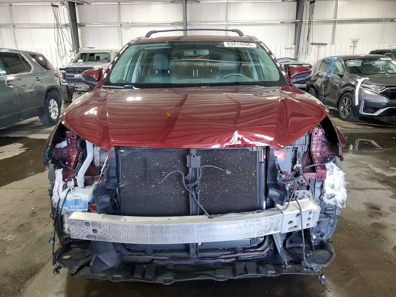 2015 Toyota Highlander Limited Burgundy vin: 5TDDKRFH5FS206904