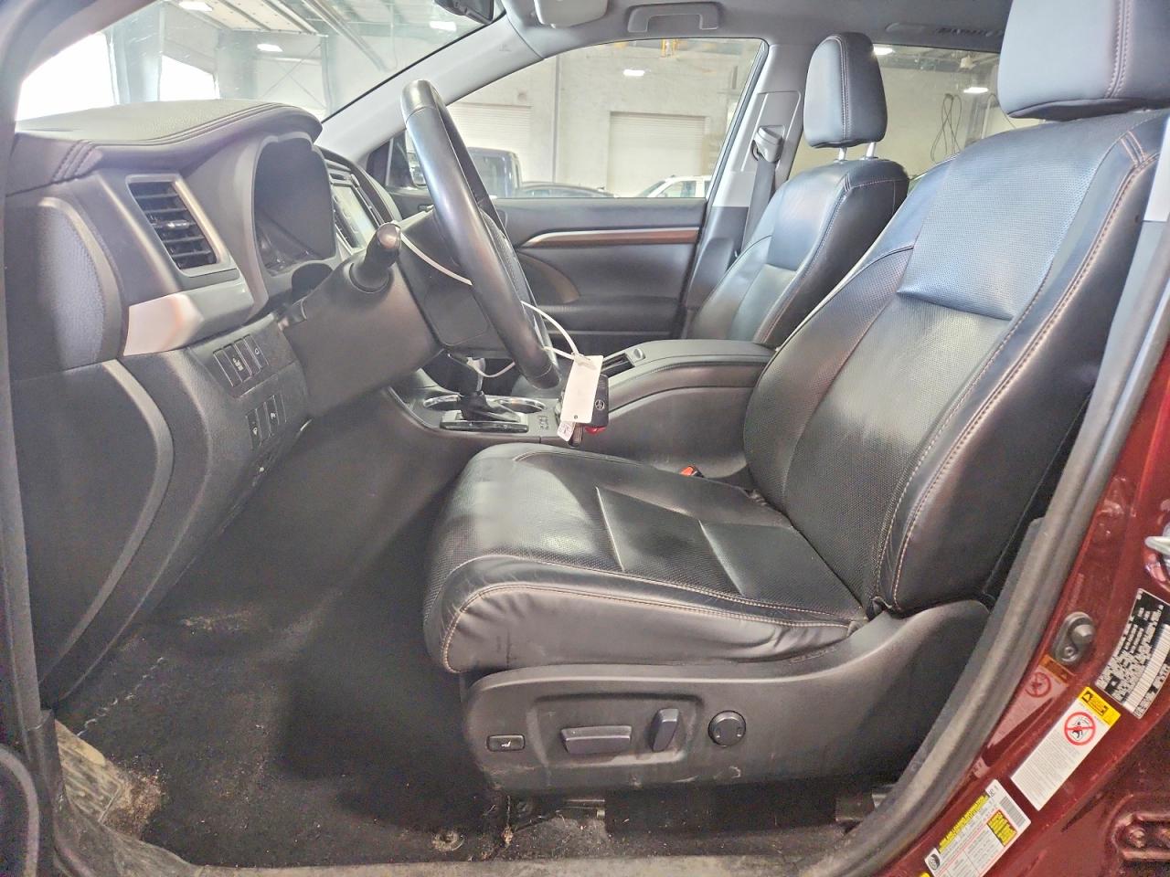 2015 Toyota Highlander Limited Burgundy vin: 5TDDKRFH5FS206904