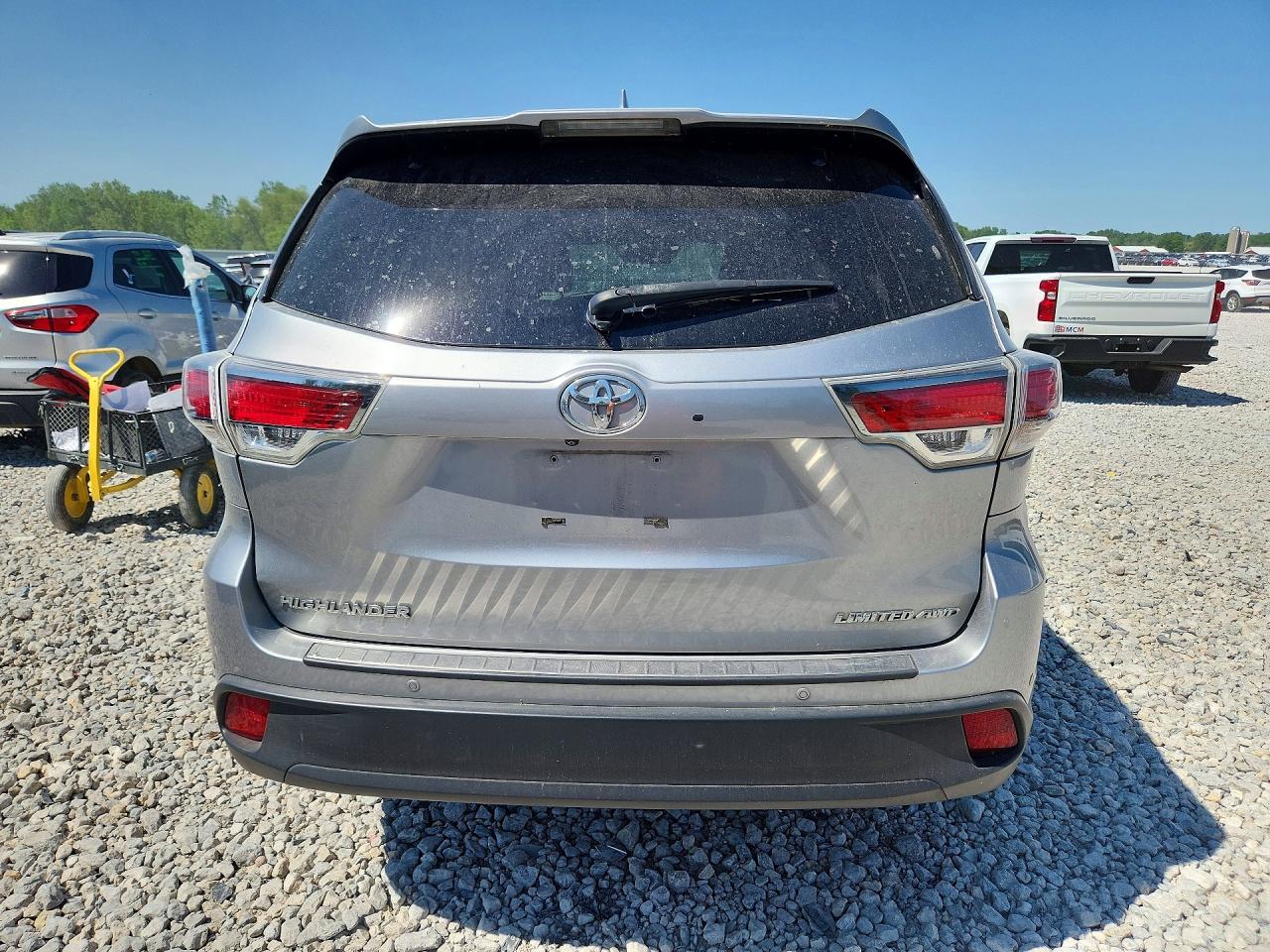 2015 Toyota Highlander Limited Silver vin: 5TDDKRFH5FS222973