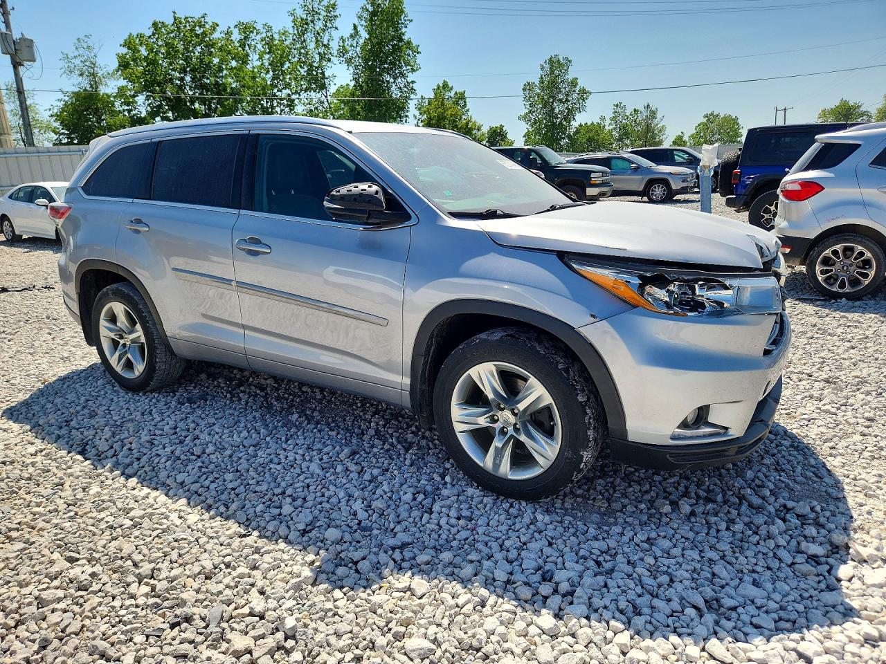 2015 Toyota Highlander Limited Silver vin: 5TDDKRFH5FS222973