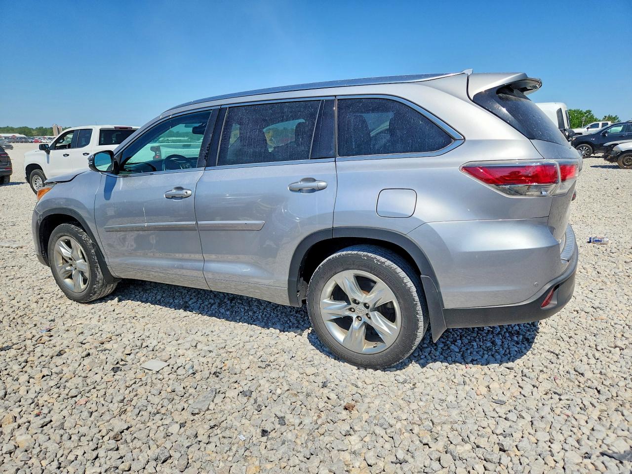 2015 Toyota Highlander Limited Silver vin: 5TDDKRFH5FS222973