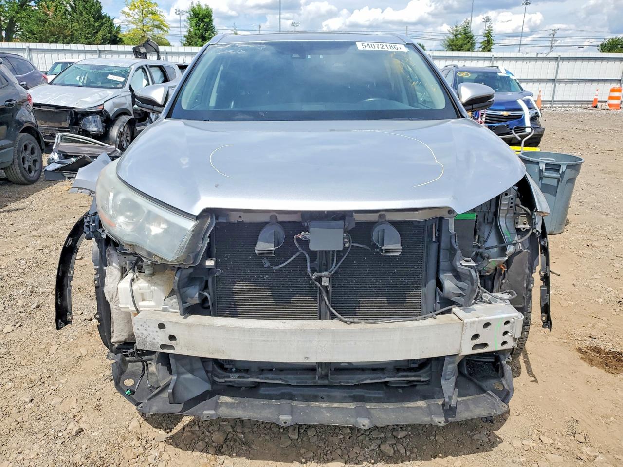 2014 Toyota Highlander Limited Platinum Серебряный vin: 5TDDKRFH6ES068045