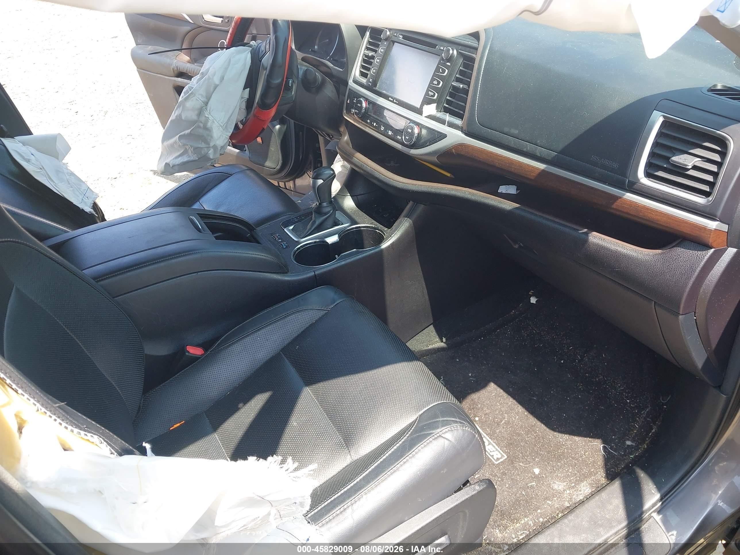 2015 Toyota Highlander Limited V6 Gray vin: 5TDDKRFH6FS131565
