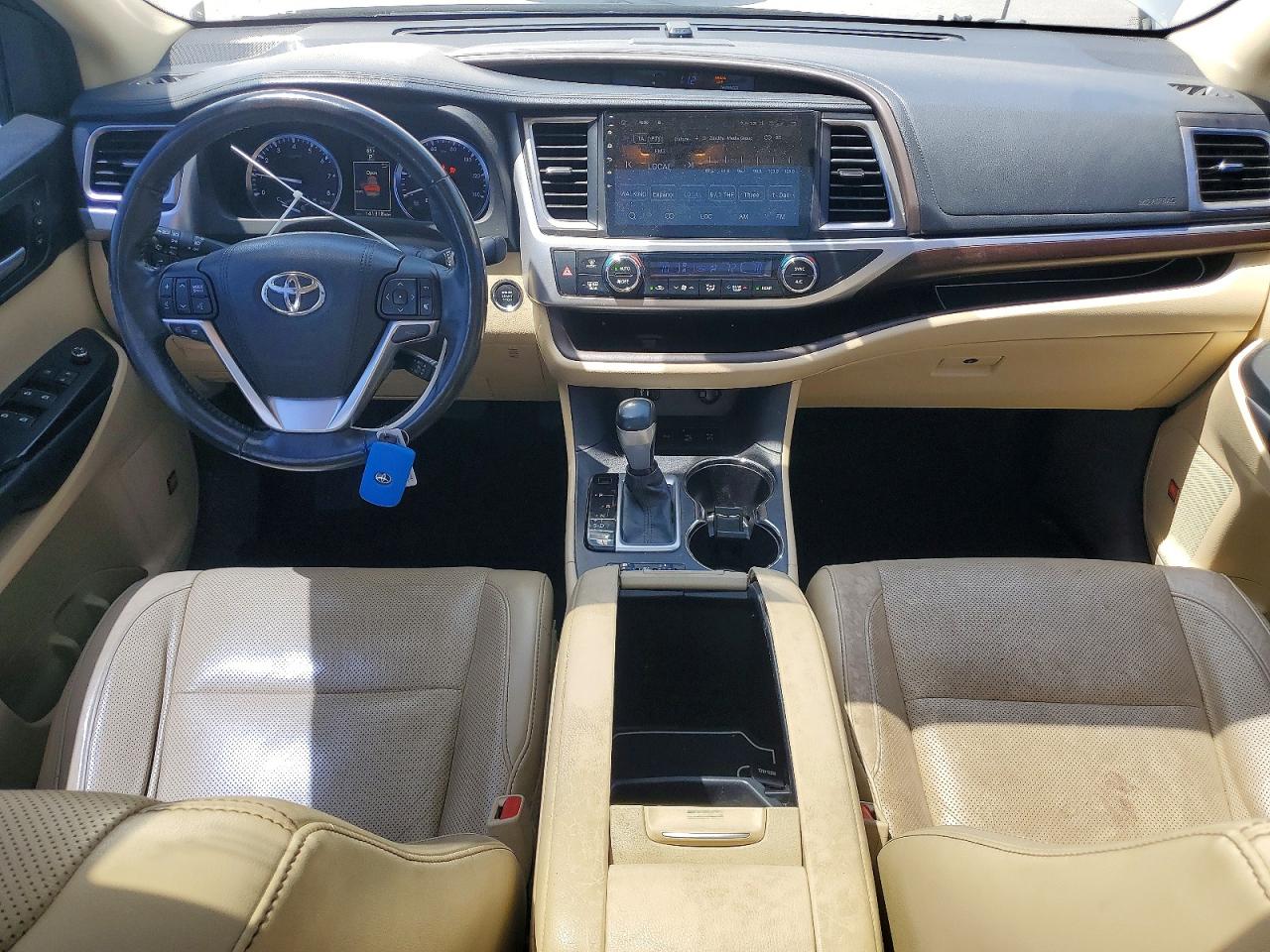 2015 Toyota Highlander Limited Platinum Tan vin: 5TDDKRFH6FS168955