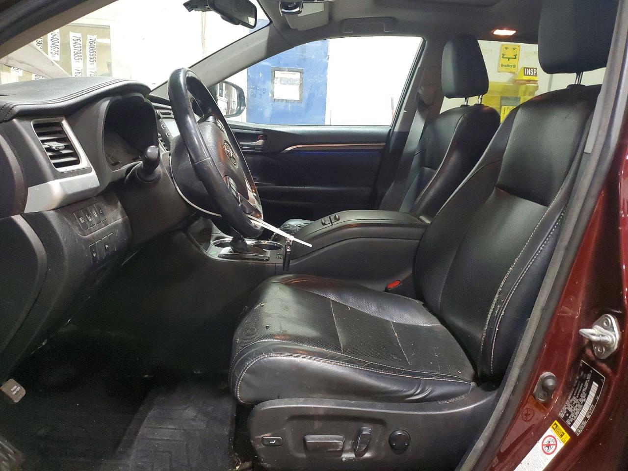 2015 Toyota Highlander Limited Красный vin: 5TDDKRFH6FS193791