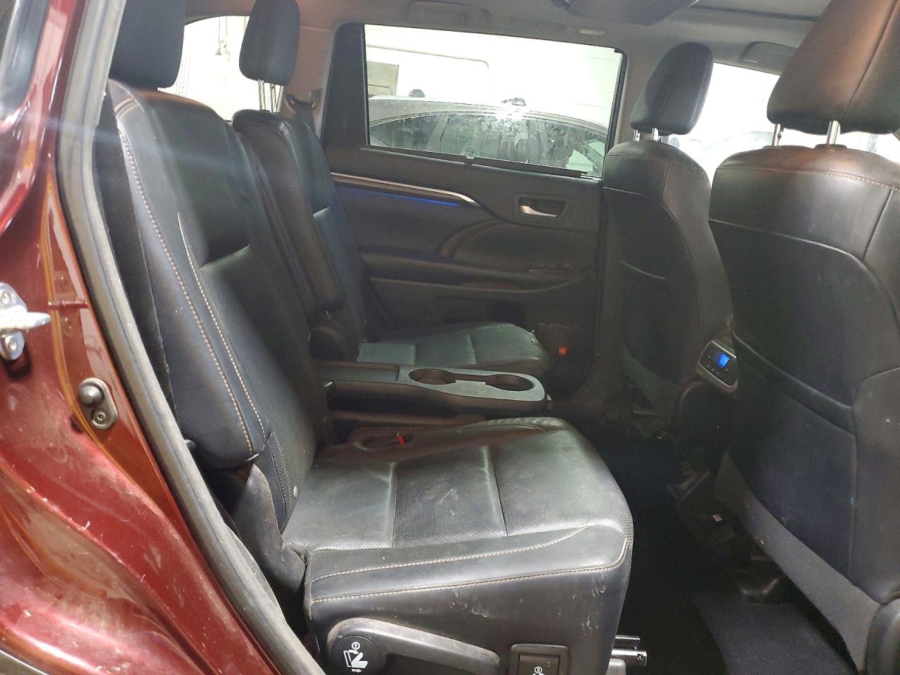 2015 Toyota Highlander Limited Красный vin: 5TDDKRFH6FS193791