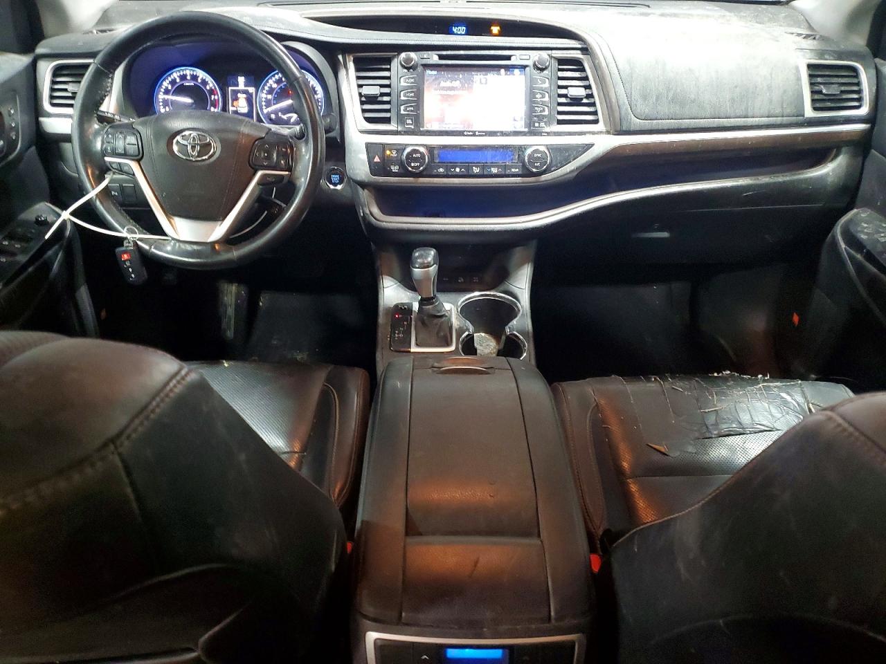 2015 Toyota Highlander Limited Красный vin: 5TDDKRFH6FS193791