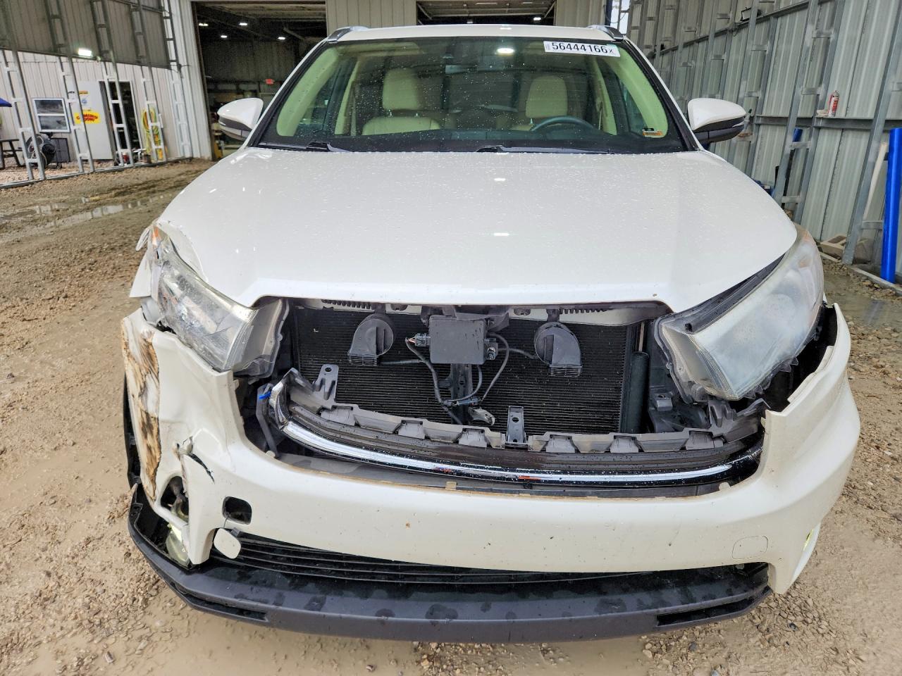 2015 Toyota Highlander Limited White vin: 5TDDKRFH6FS211125