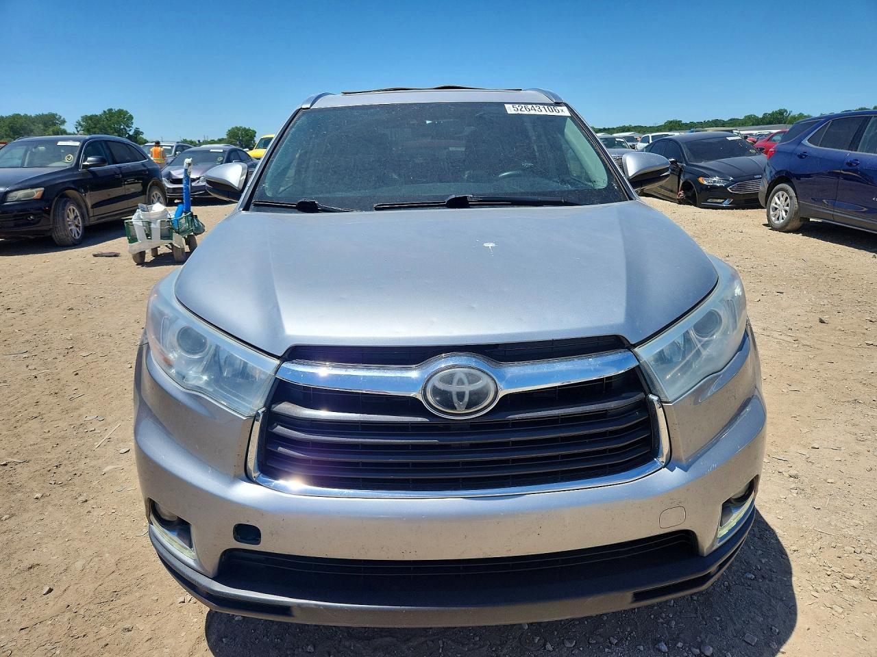 2014 Toyota Highlander Limited Platinum Silver vin: 5TDDKRFH7ES028119