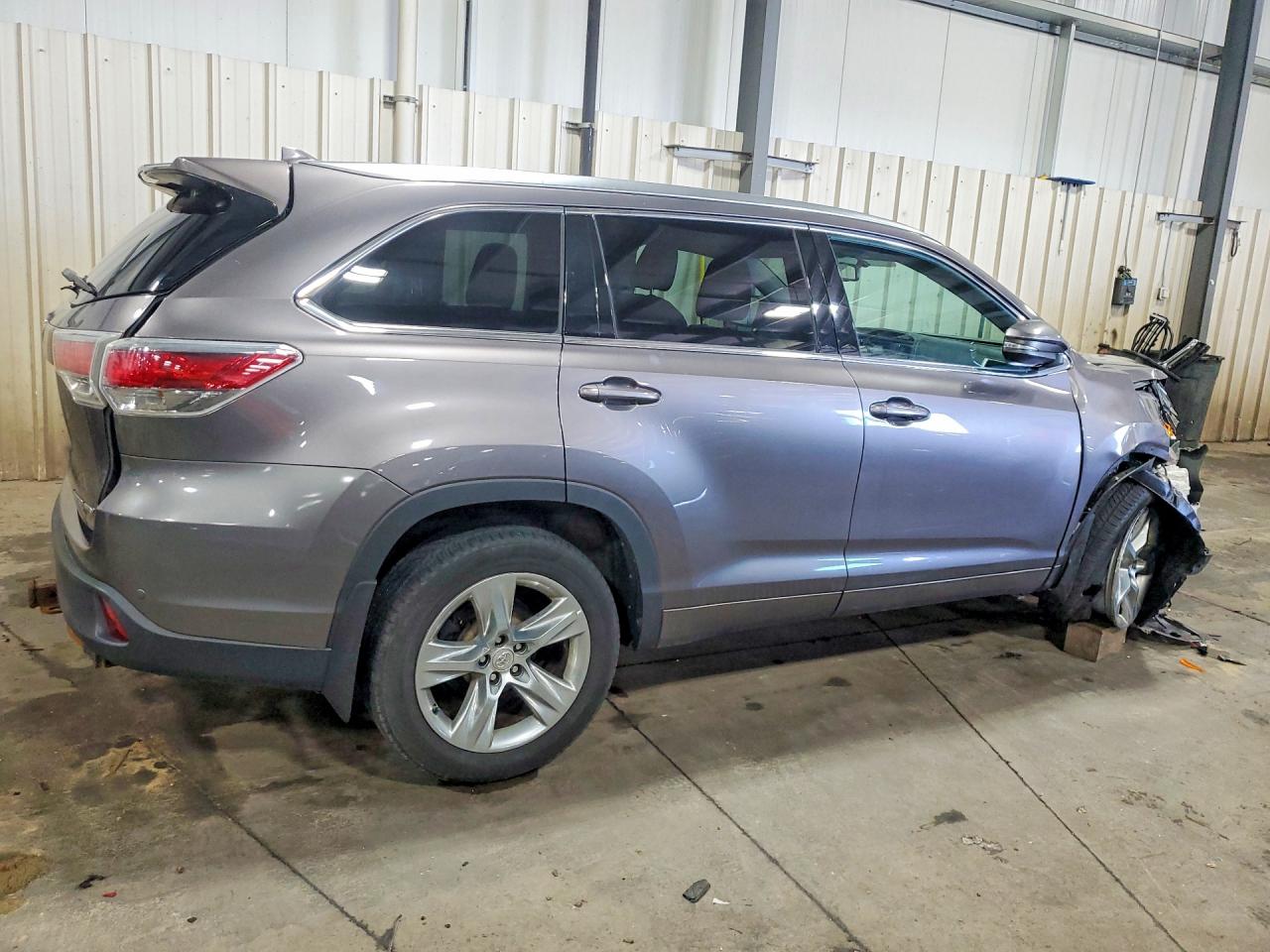 2014 Toyota Highlander Limited Gray vin: 5TDDKRFH7ES048662