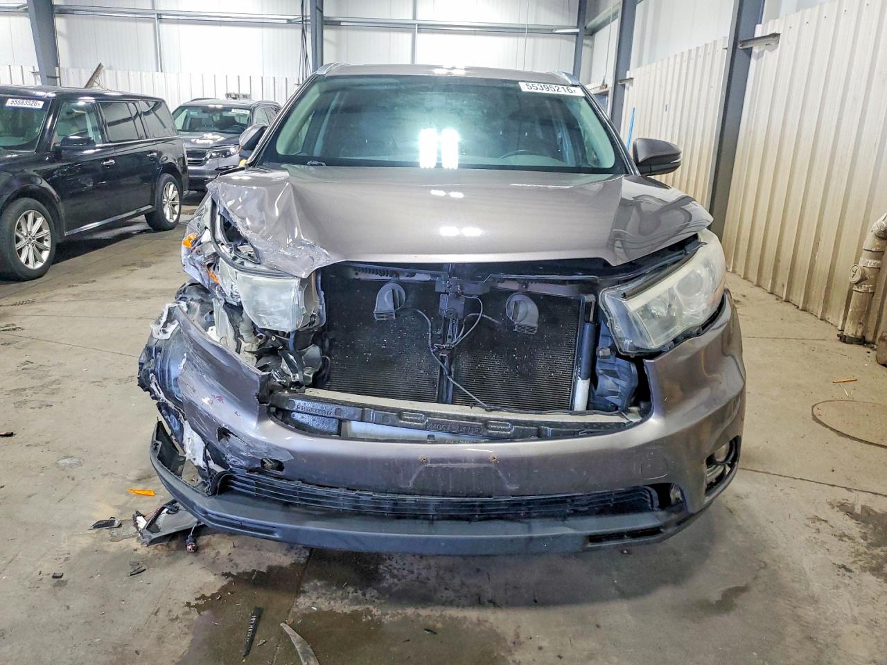 2014 Toyota Highlander Limited Gray vin: 5TDDKRFH7ES048662