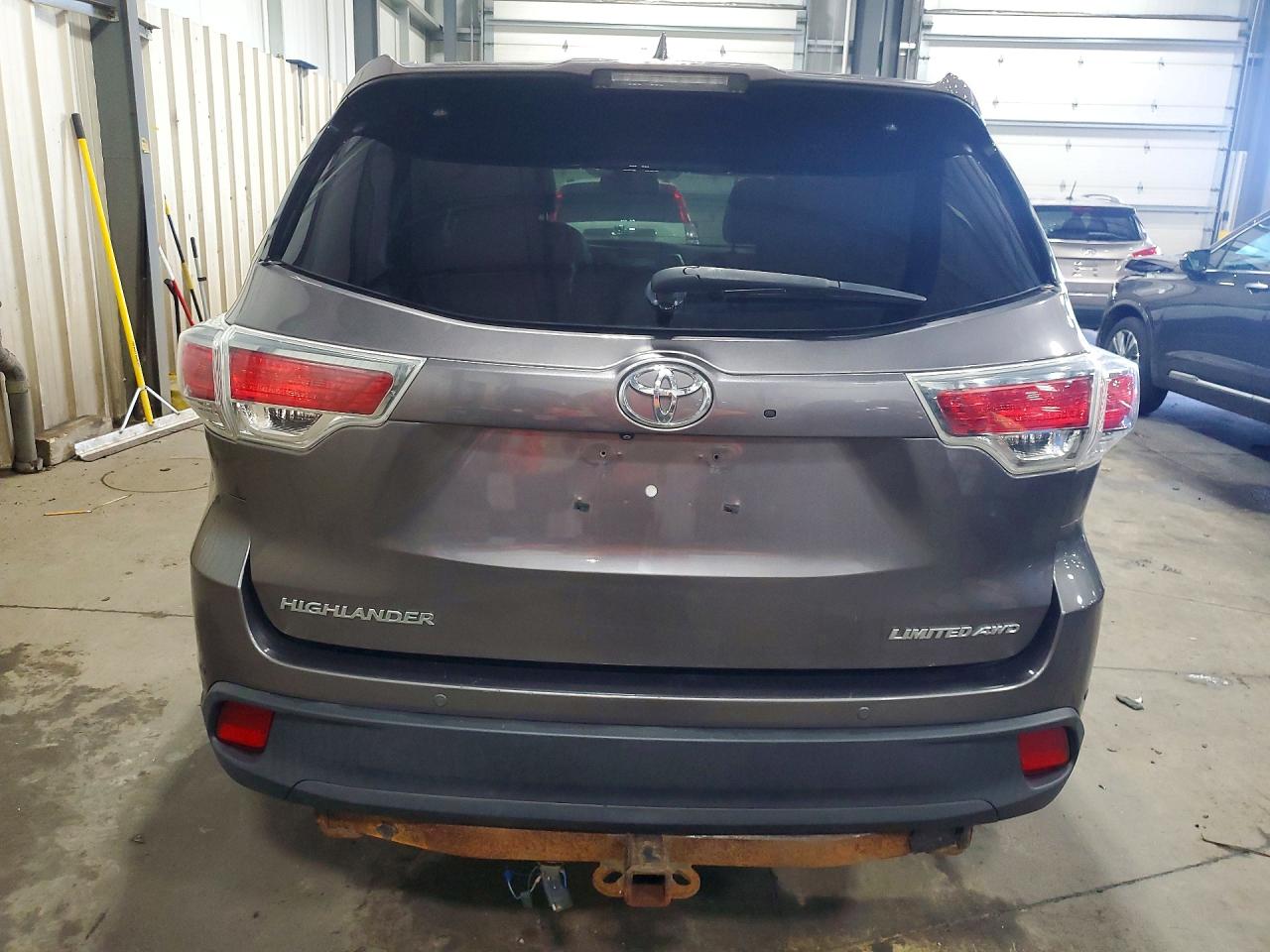 2014 Toyota Highlander Limited Gray vin: 5TDDKRFH7ES048662