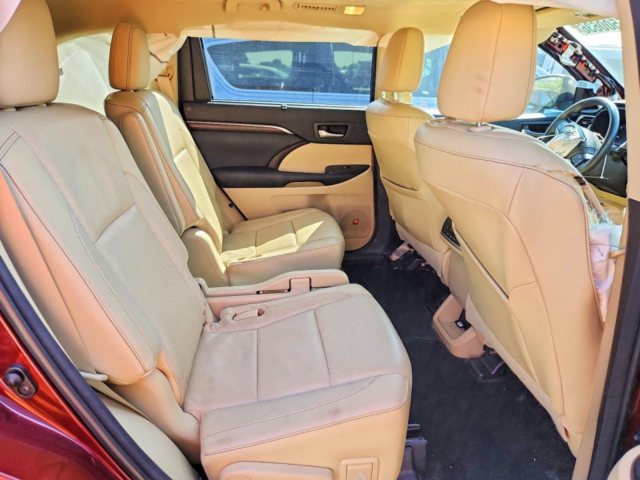 2015 Toyota Highlander Limited Maroon vin: 5TDDKRFH7FS096907