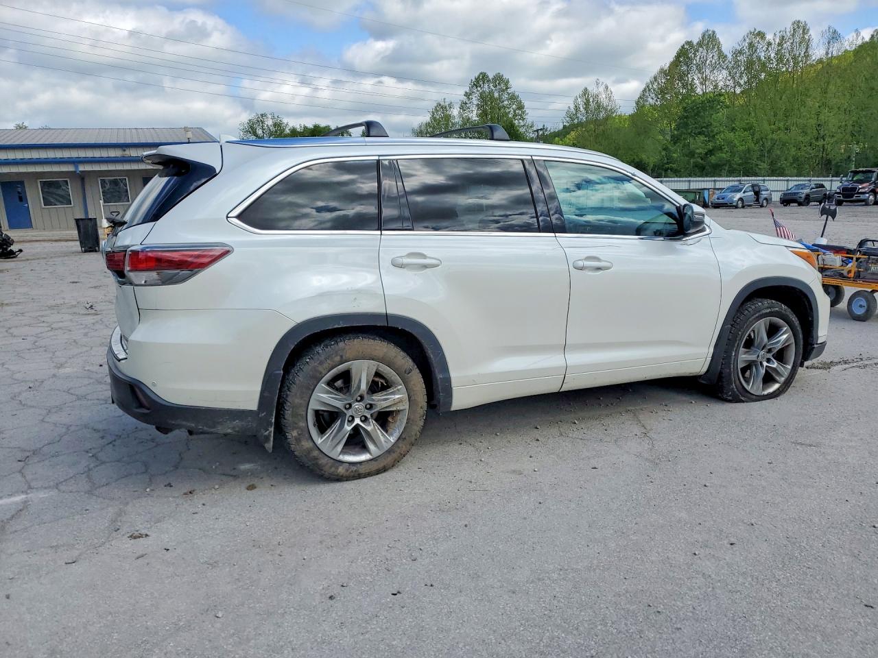 2015 Toyota Highlander Limited Белый vin: 5TDDKRFH7FS109087