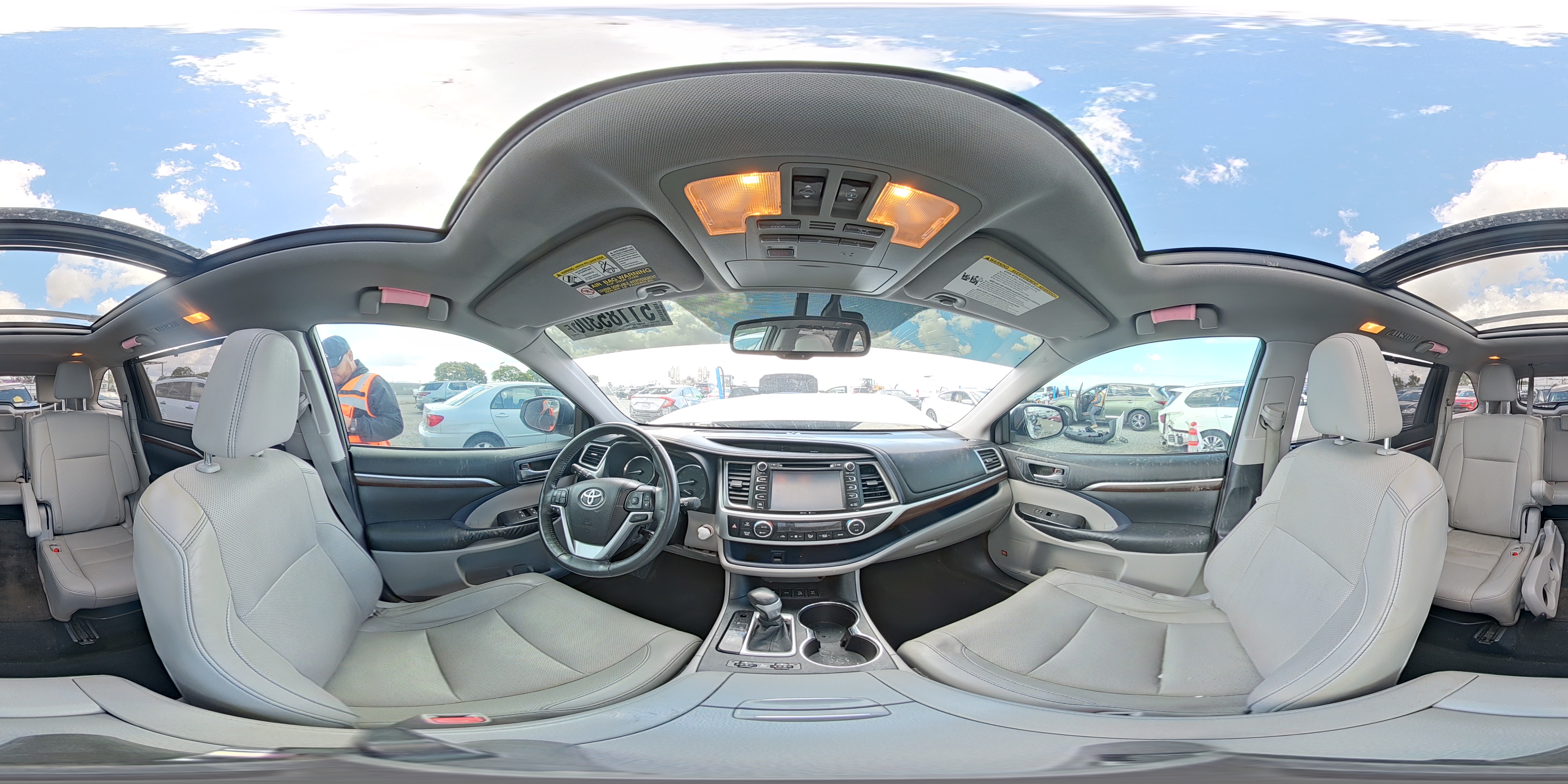 2015 Toyota Highlander Limited Platinum White vin: 5TDDKRFH7FS134409