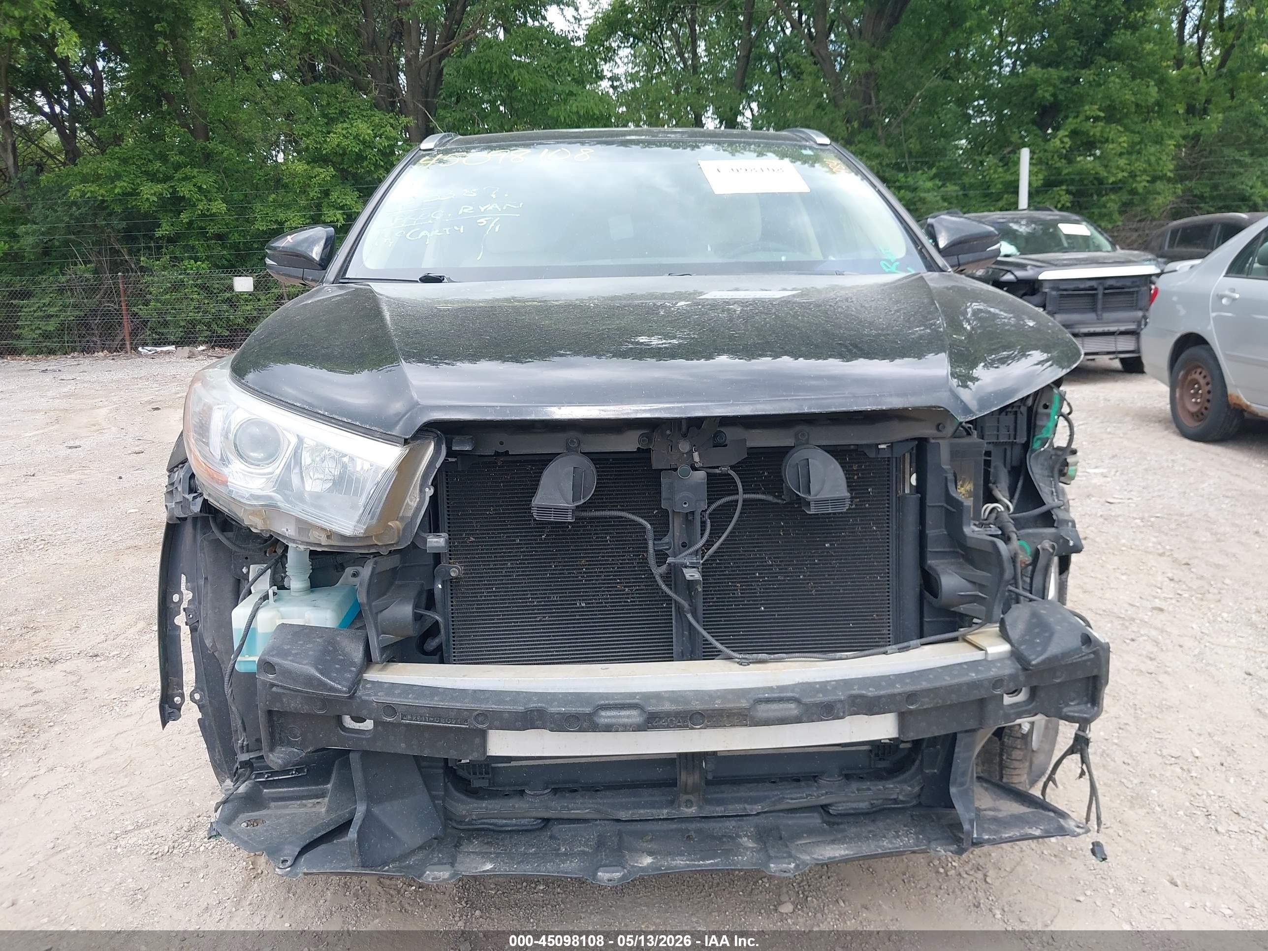 2015 Toyota Highlander Limited V6 Black vin: 5TDDKRFH7FS140484