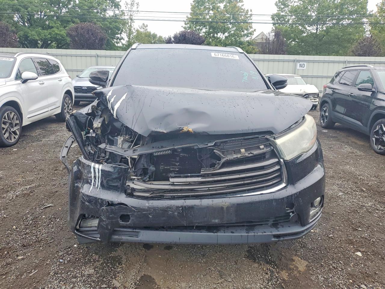 2015 Toyota Highlander Limited Black vin: 5TDDKRFH7FS180144