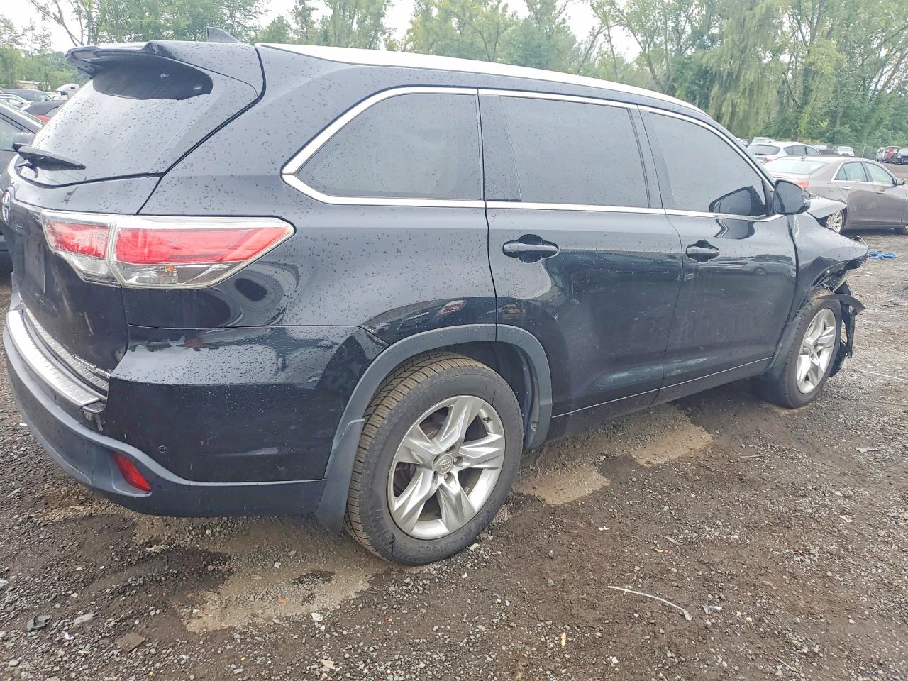 2015 Toyota Highlander Limited Black vin: 5TDDKRFH7FS180144