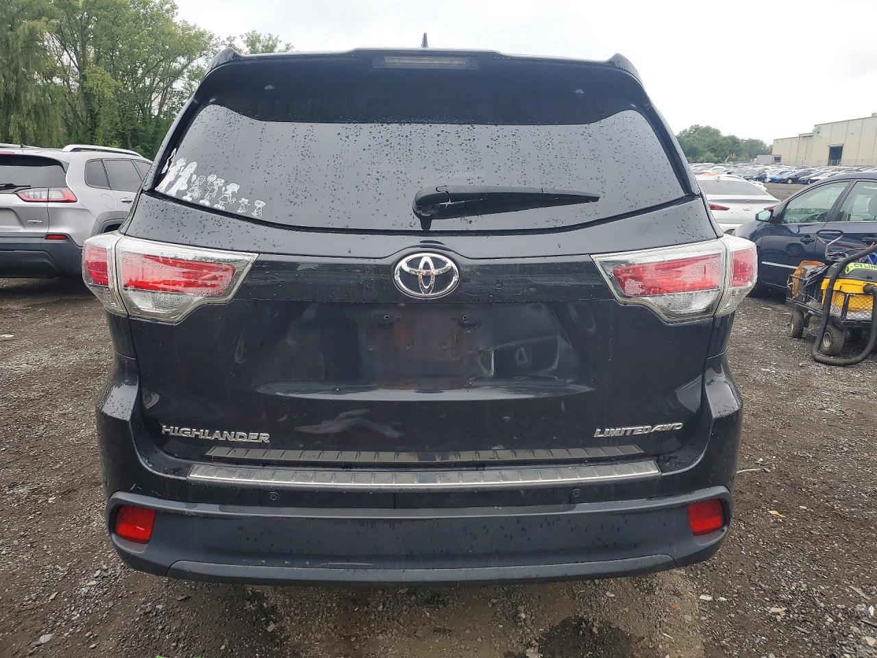 2015 Toyota Highlander Limited Black vin: 5TDDKRFH7FS180144