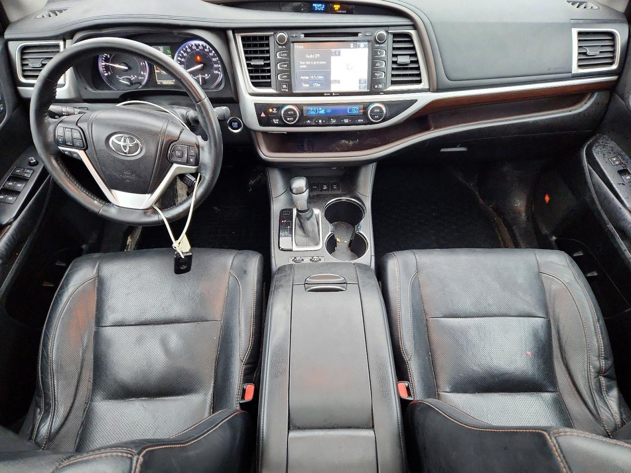 2014 Toyota Highlander Limited Серый vin: 5TDDKRFH8ES023446