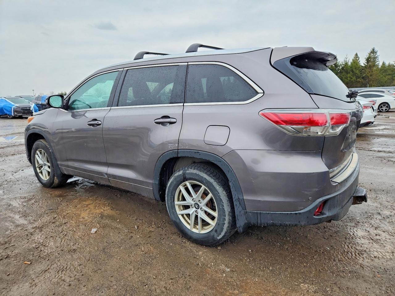 2014 Toyota Highlander Limited Серый vin: 5TDDKRFH8ES023446