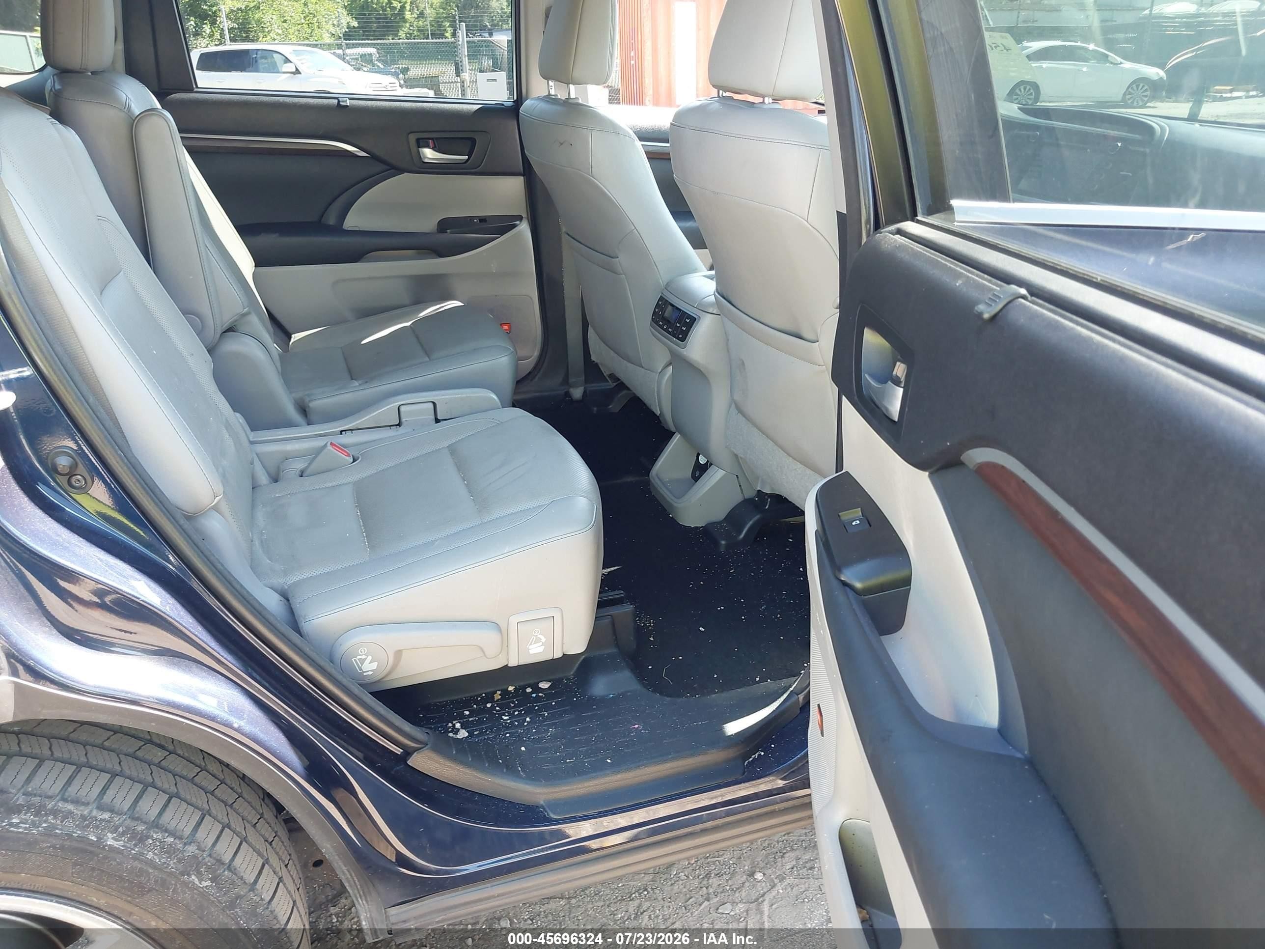 2014 Toyota Highlander Limited Platinum V6 Blue vin: 5TDDKRFH8ES031899