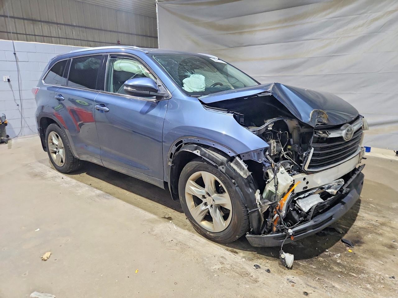 2015 Toyota Highlander Limited Platinum Blue vin: 5TDDKRFH8FS099539