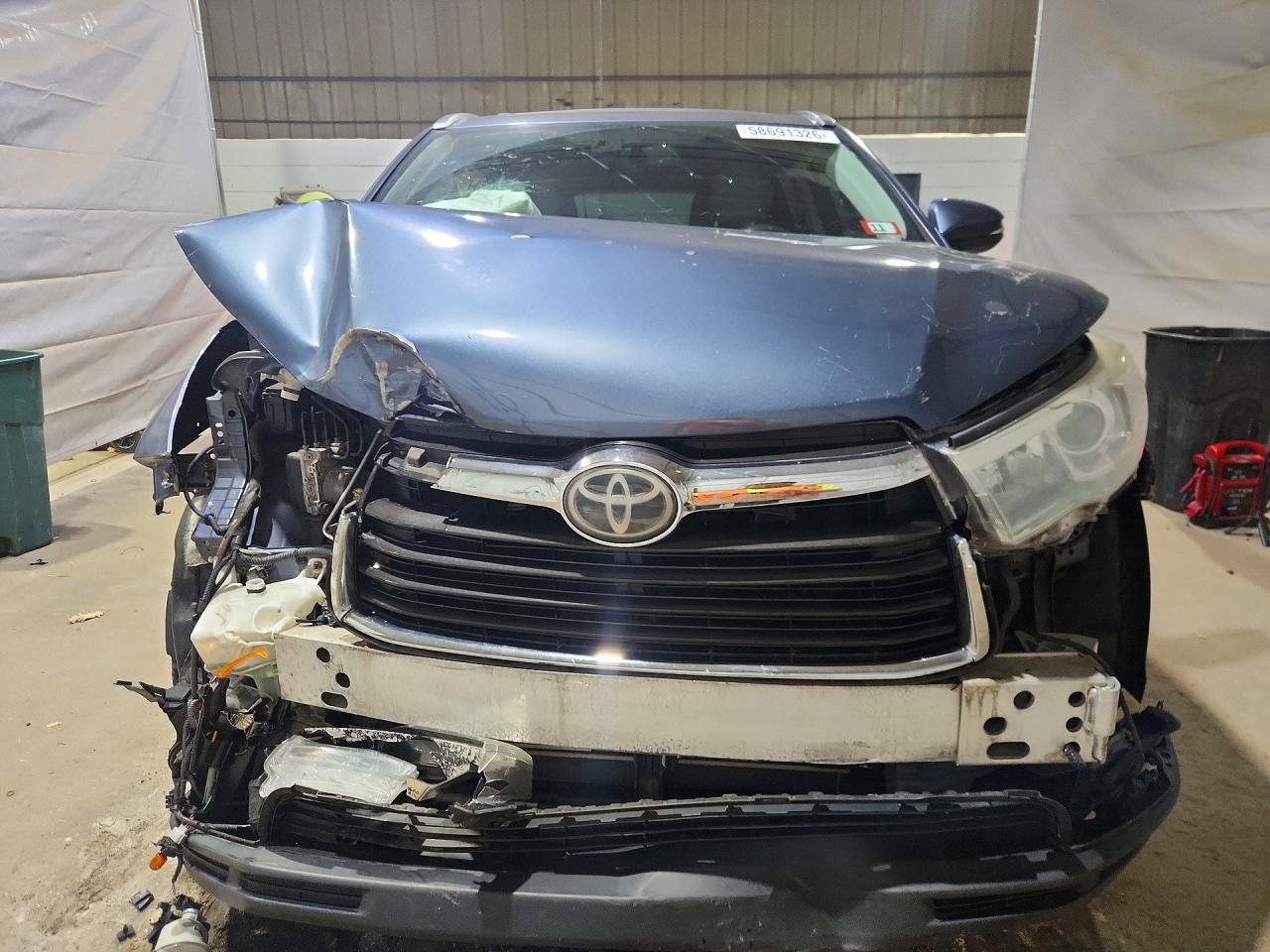 2015 Toyota Highlander Limited Platinum Blue vin: 5TDDKRFH8FS099539
