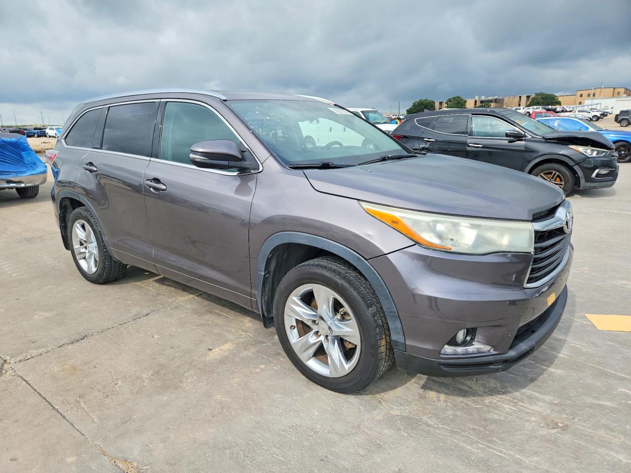 2015 Toyota Highlander Limited Gray vin: 5TDDKRFH8FS118042