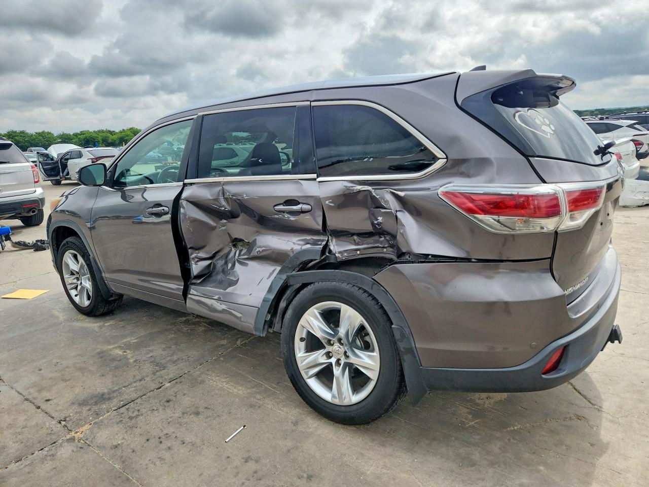 2015 Toyota Highlander Limited Gray vin: 5TDDKRFH8FS118042
