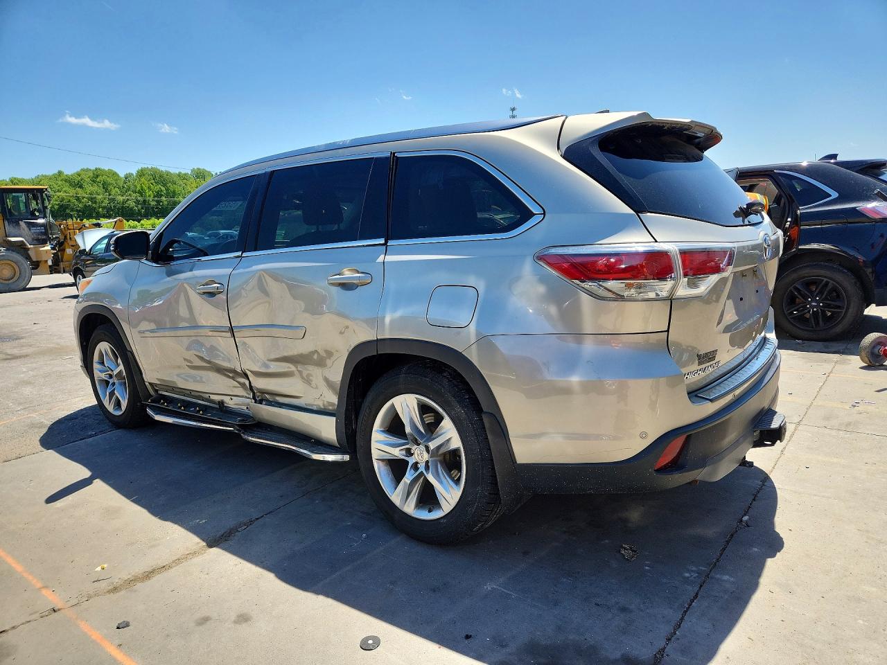 2015 Toyota Highlander Limited Кремовый vin: 5TDDKRFH8FS200742