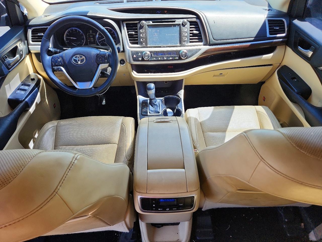 2015 Toyota Highlander Limited Кремовый vin: 5TDDKRFH8FS200742
