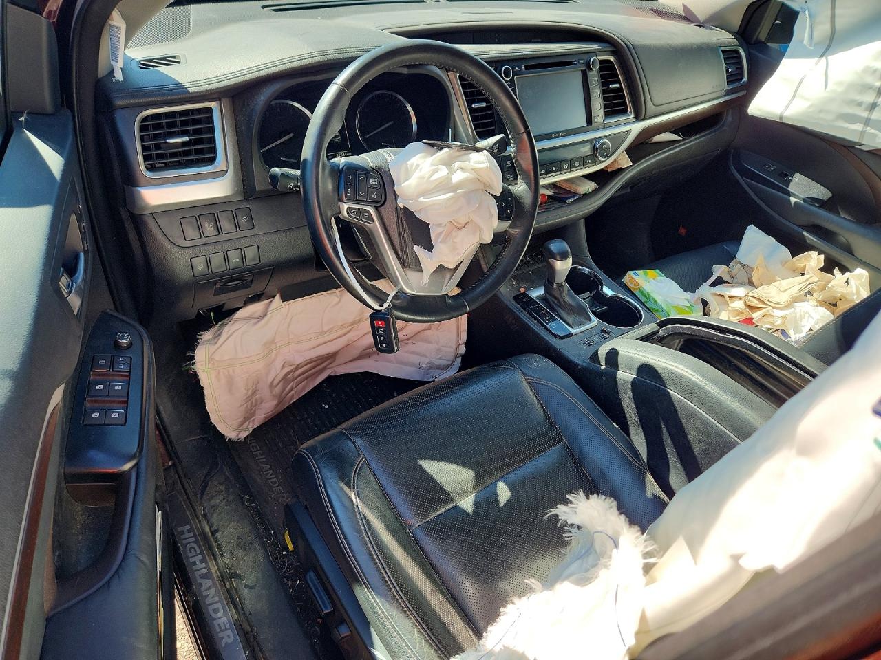 2014 Toyota Highlander Limited Бордовый vin: 5TDDKRFH9ES005747