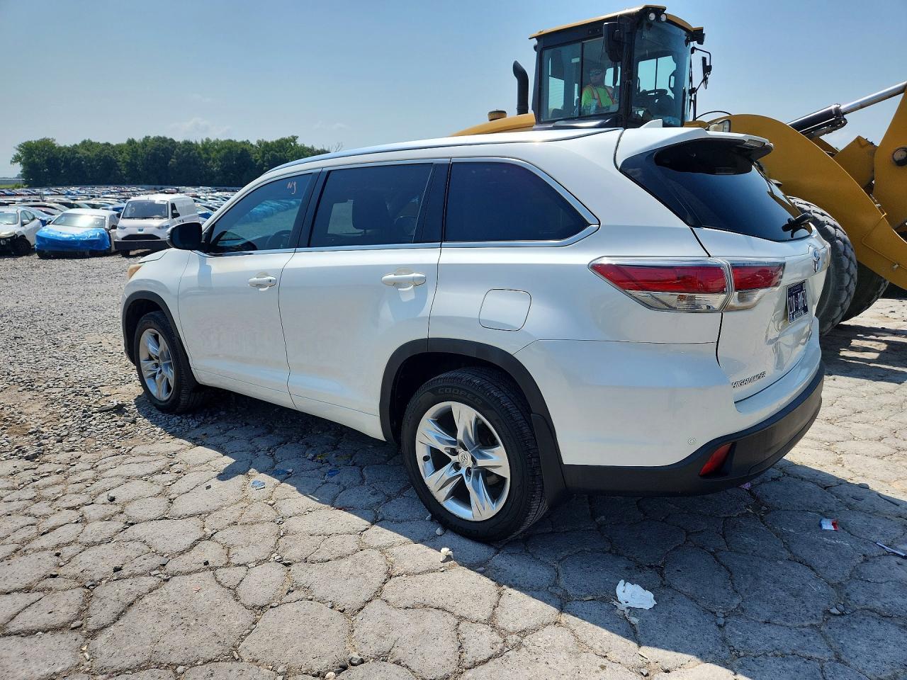 2014 Toyota Highlander Limited Белый vin: 5TDDKRFH9ES033127