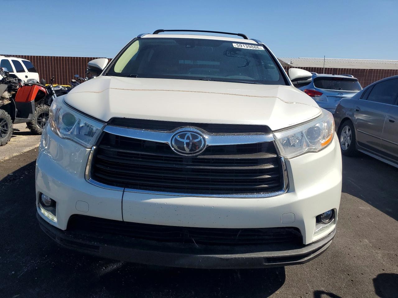 2015 Toyota Highlander Limited Platinum White vin: 5TDDKRFH9FS078599
