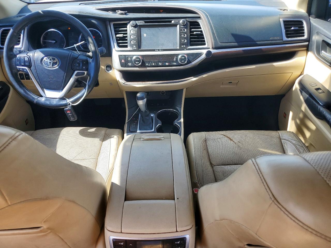2015 Toyota Highlander Limited Platinum White vin: 5TDDKRFH9FS078599
