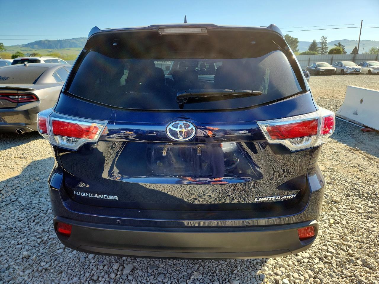 2015 Toyota Highlander Limited Blue vin: 5TDDKRFH9FS143824