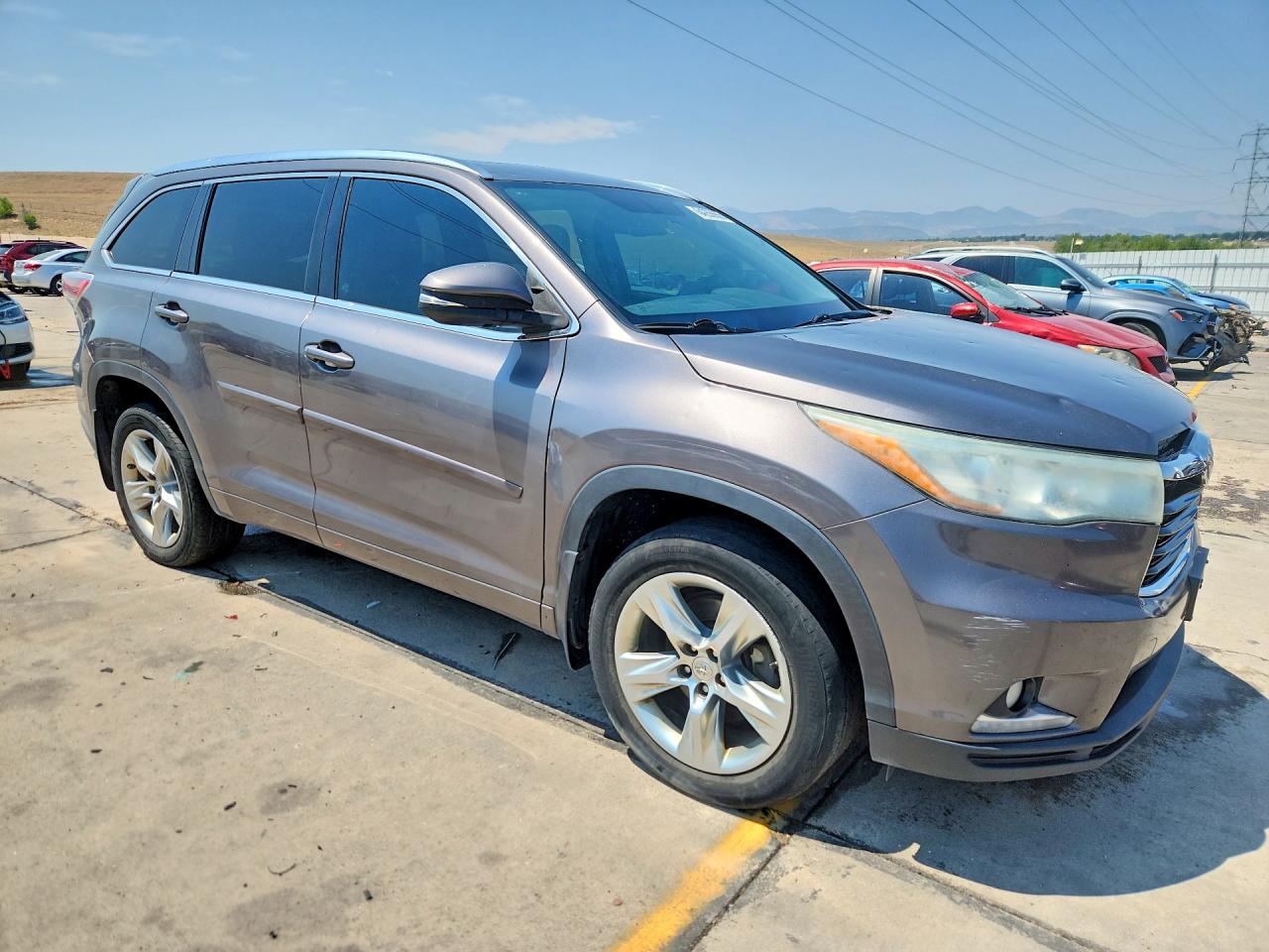 2015 Toyota Highlander Limited Gray vin: 5TDDKRFH9FS159392