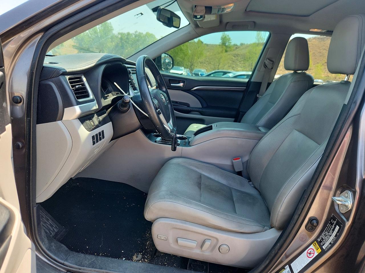 2015 Toyota Highlander Limited Gray vin: 5TDDKRFH9FS159392