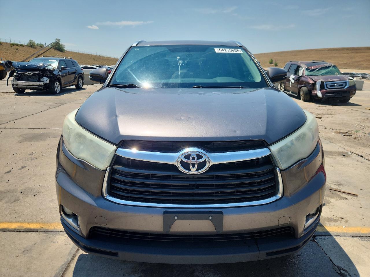 2015 Toyota Highlander Limited Gray vin: 5TDDKRFH9FS159392