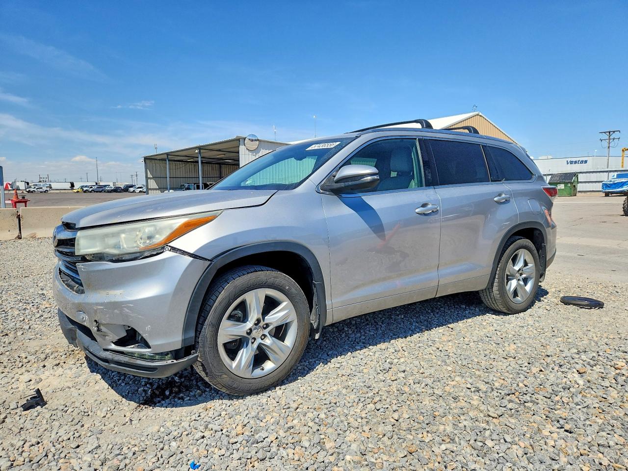 2015 Toyota Highlander Limited Silver vin: 5TDDKRFH9FS188665