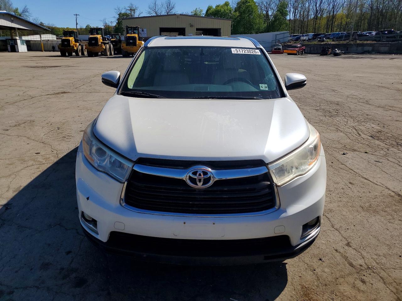 2014 Toyota Highlander Limited Белый vin: 5TDDKRFHXES010374