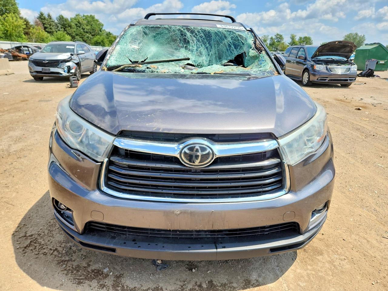 2015 Toyota Highlander Limited Platinum Gray vin: 5TDDKRFHXFS082113