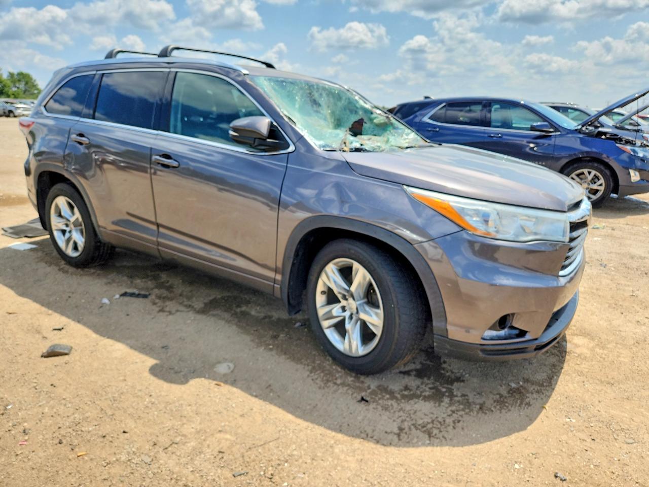2015 Toyota Highlander Limited Platinum Gray vin: 5TDDKRFHXFS082113