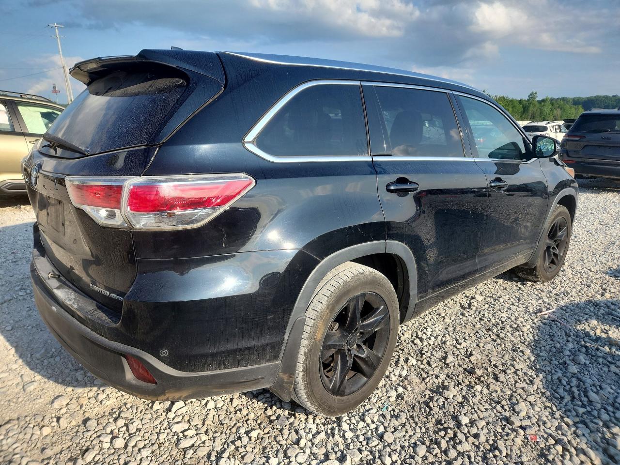 2015 Toyota Highlander Limited Platinum Черный vin: 5TDDKRFHXFS114512