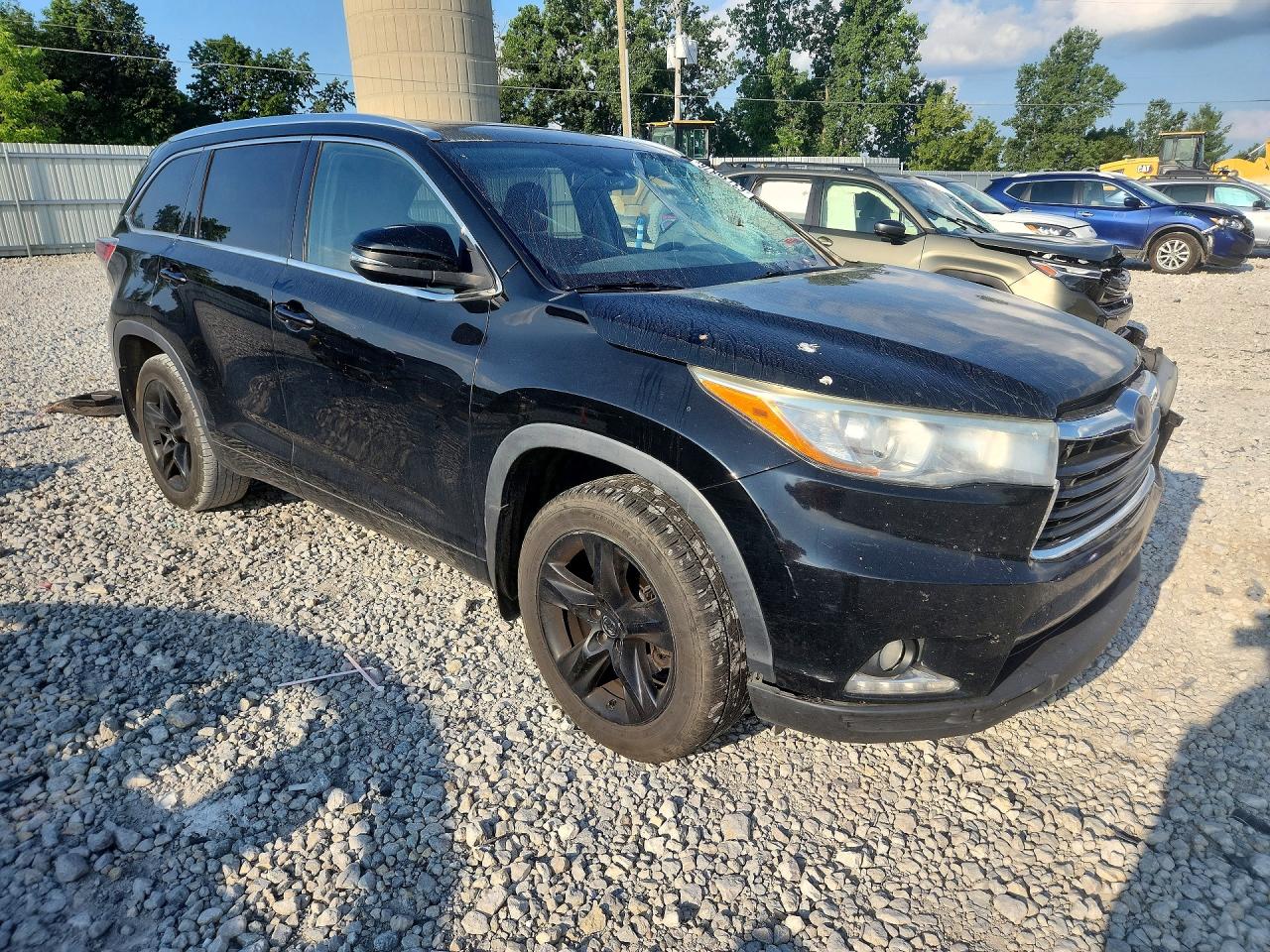 2015 Toyota Highlander Limited Platinum Черный vin: 5TDDKRFHXFS114512