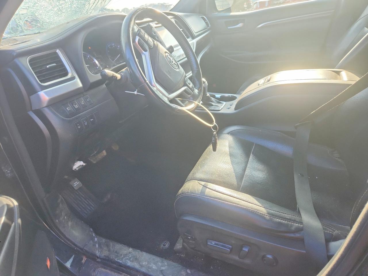 2015 Toyota Highlander Limited Platinum Черный vin: 5TDDKRFHXFS114512